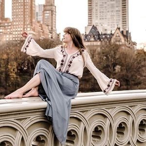 Boho floral top! 🌸